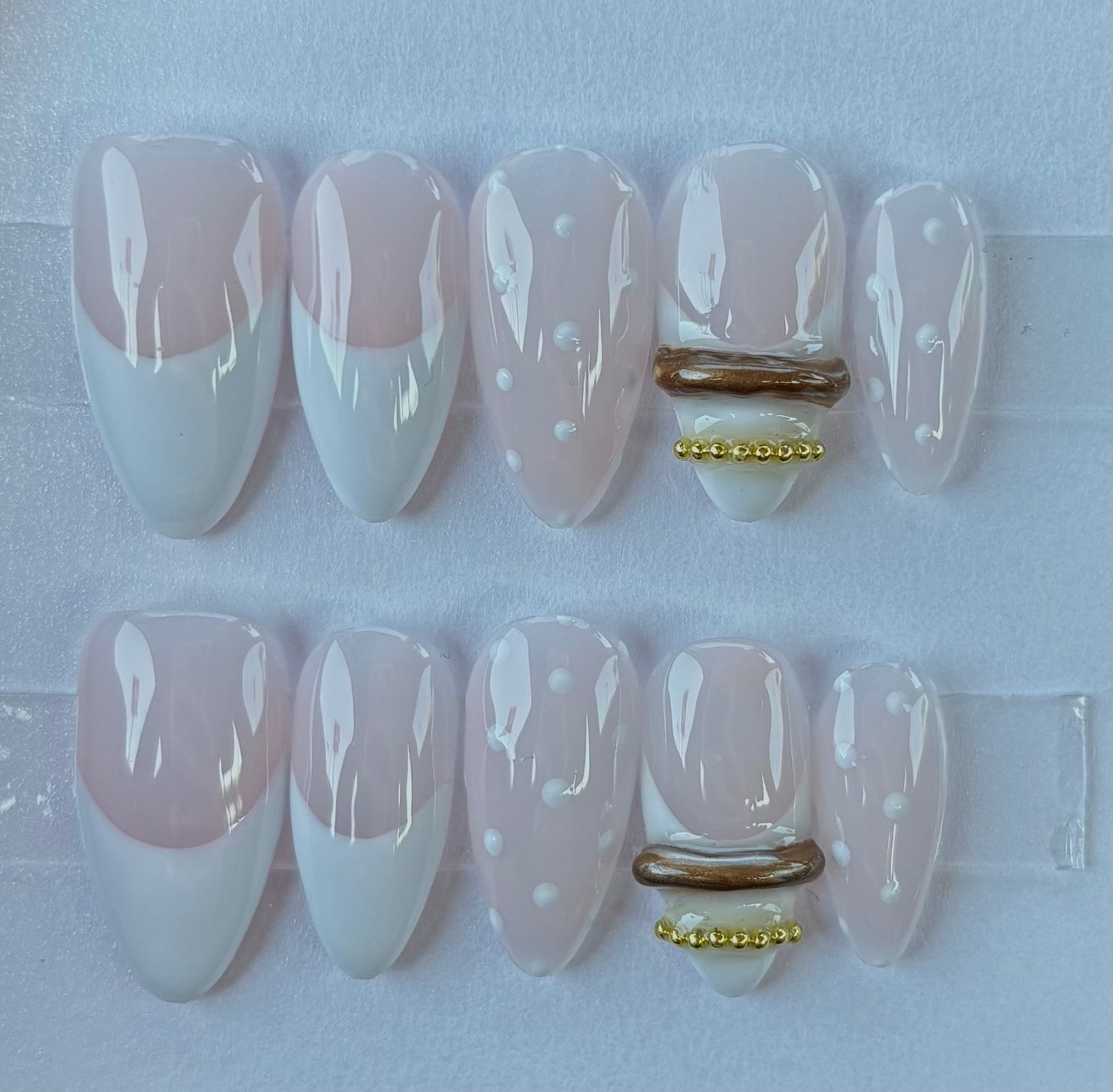 Golden Charm French Tips