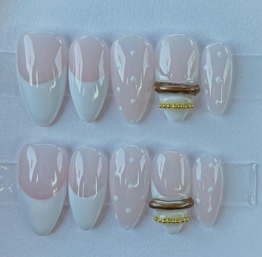 Golden Charm French Tips