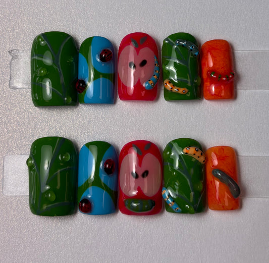 Nature Critter 3D Press-On Nails